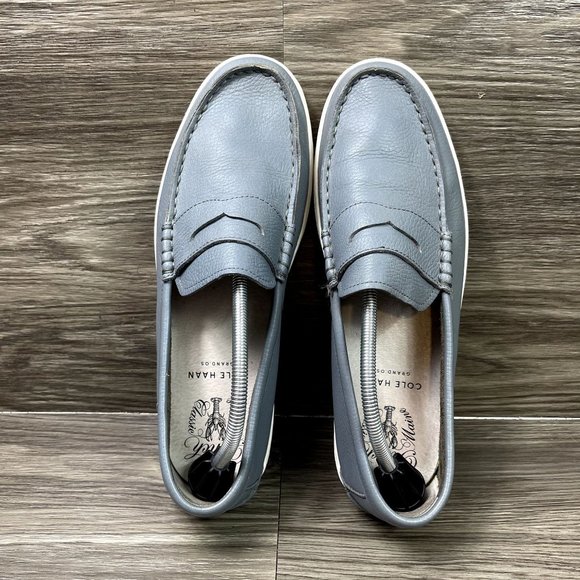 Cole Haan Men's Pinch Maine Classic Blue Leather Loafers Shoe Size 11.5 - Picture 6 of 10